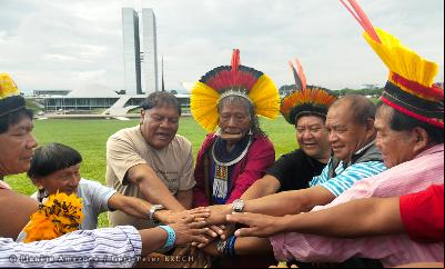 Chief Raoni Metuktire ed by other important Amazonian leaders to launch climate sentinel alliance in run up to COP 21