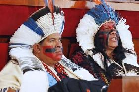 Valdelice Veron, spokeswoman of the Guarani-Kaiowa, accuses Brazil of 